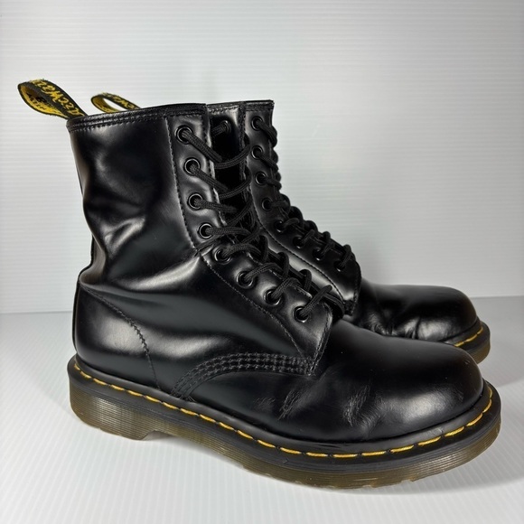 Dr. Martens Shoes - Dr. Martens Boots Womens 8 1460 Smooth Leather Lace Up Work Grunge Streetwear
